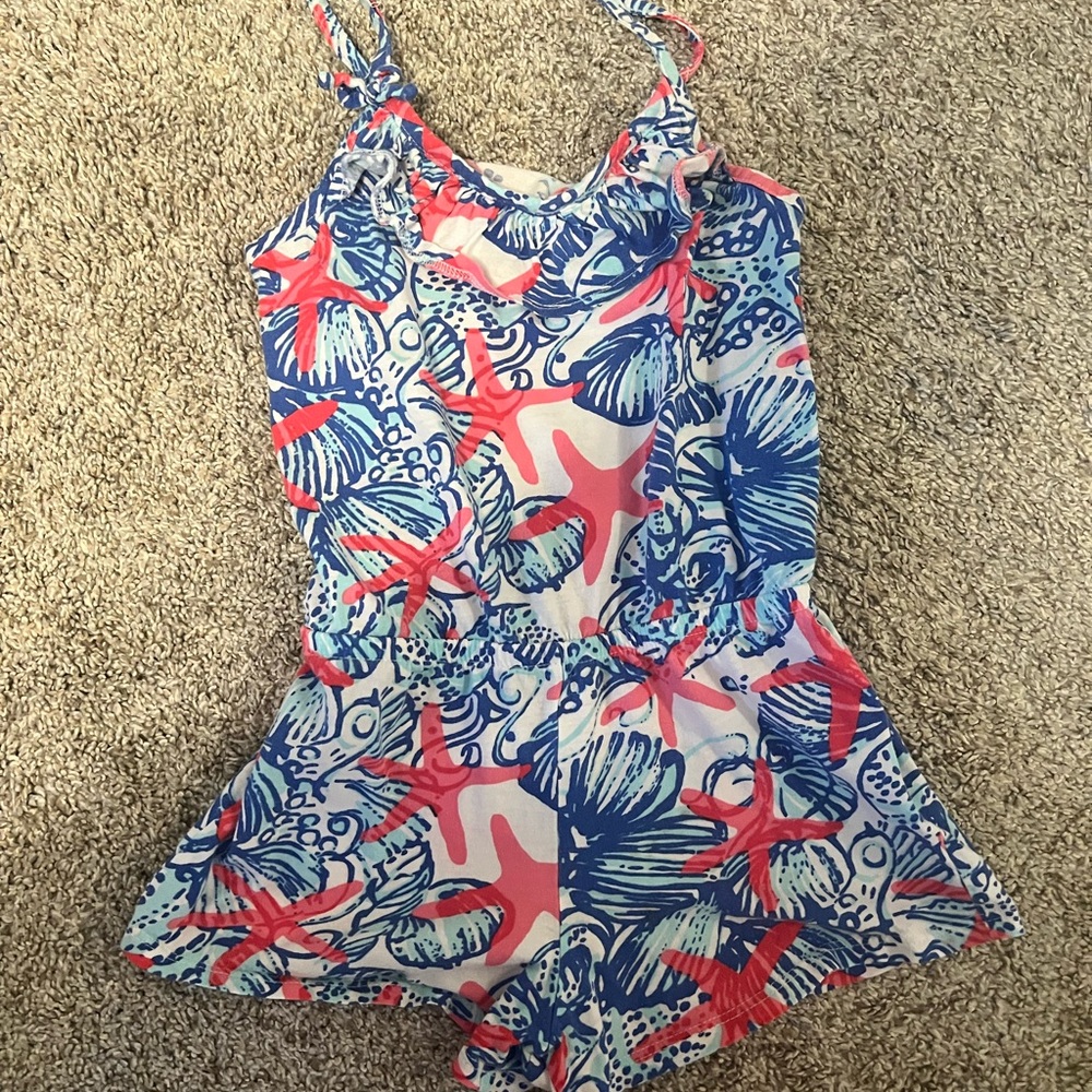 Lilly Pulitzer little girls starfish Romper